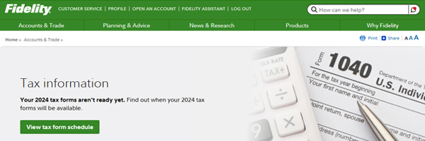 2024 fidelity tax forms available