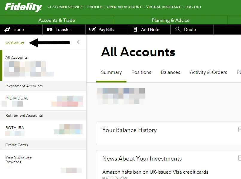 fidelity-account-customization