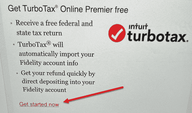 fidelity free turbotax premier