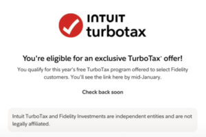 Fidelity Free TurboTax 🆓 How To Check Your Eligibility In 2025 Fidelity Free TurboTax 🆓 How To Check Your Eligibility In 2025